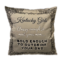 Kentucky Girl Classy and Bold Throw Pillow