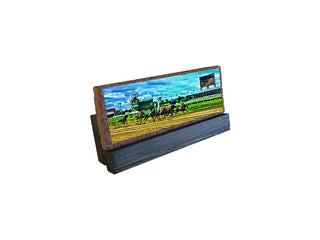 Derby Vintage Blue Race Brick Art