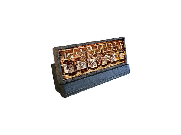 Bourbon Vintage Bottles Brick Art