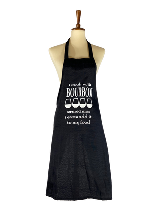 I Cook With Bourbon Apron