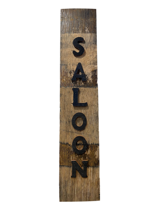 Saloon Barrel Stave Sign