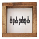 Bourbon on Bottles Shadowbox Art