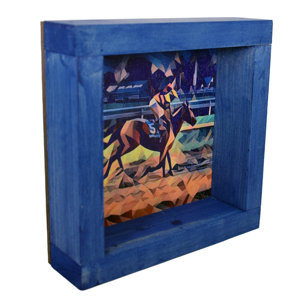 Derby Horse Trot Deco Shadowbox Art