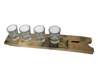 Whiskey Barrel Stave Flight Board