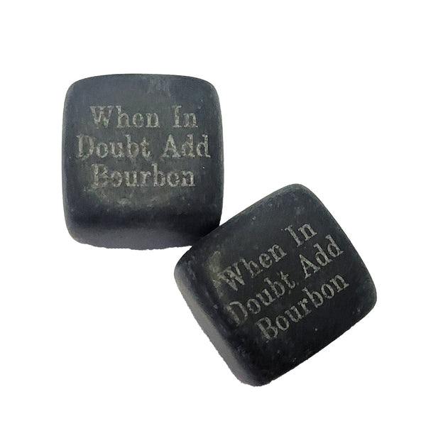 When in Doubt Add Bourbon Whiskey Stones and Stave Set