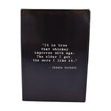 Ronnie Corbett Quote Leather Flask