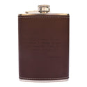 Mark Twain Quote Leather Flask