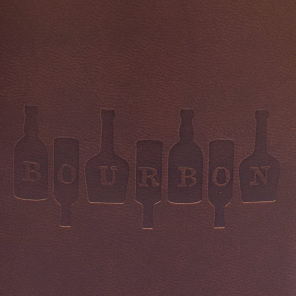 Bourbon on Bottles Leather Flask