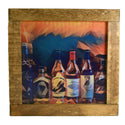 Bourbon Bottles Classic Deco Light Up Shadowbox