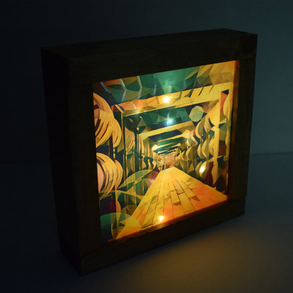 Bourbon Rick House Classic Deco Light Up Shadowbox