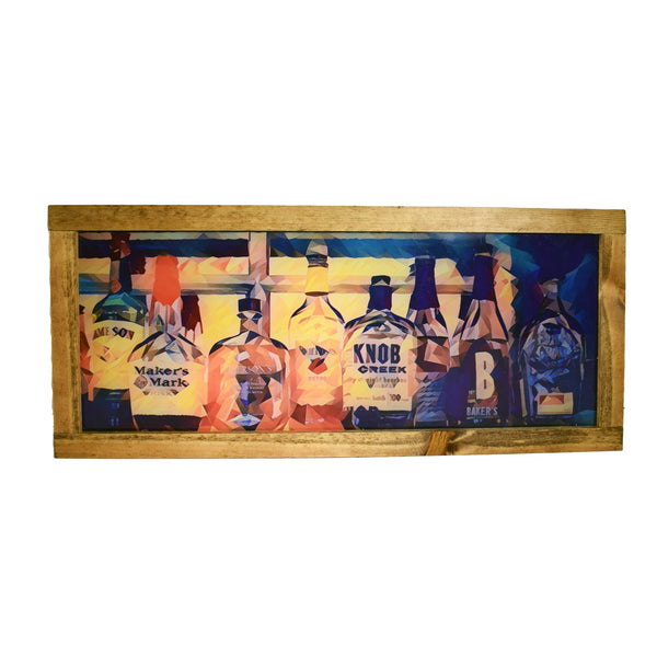 Bourbon Bottles Favorites Light Up Shadowbox