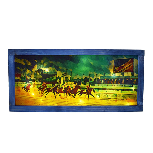 Derby Vintage Race Light Up Shadowbox