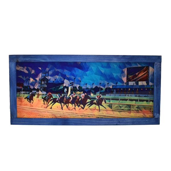 Derby Vintage Race Light Up Shadowbox