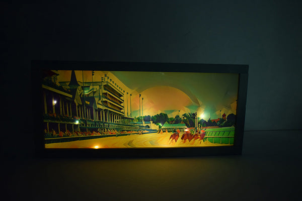 Derby Race Spires Light Up Shadowbox