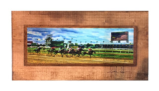 And They're Off Derby Wooden Art
