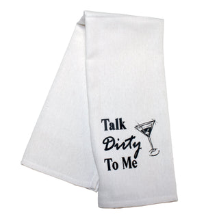 Talk Dirty to Me Martini Tea Towel