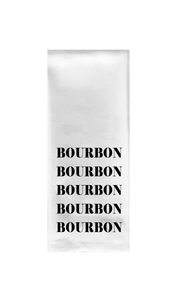 Bourbon on Repeat Tea Towel