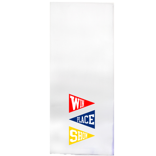 Win Place Show Printed Color Tea Towel
