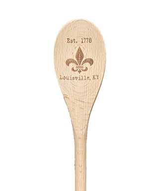 Fleur De Lis Louisville Wooden Spoon