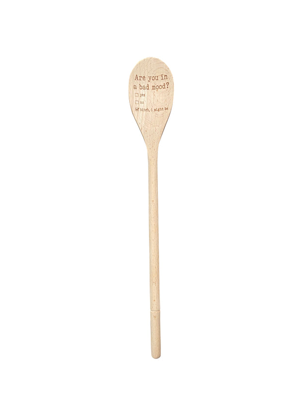 Are You In a Bad Mood Wooden Spoon