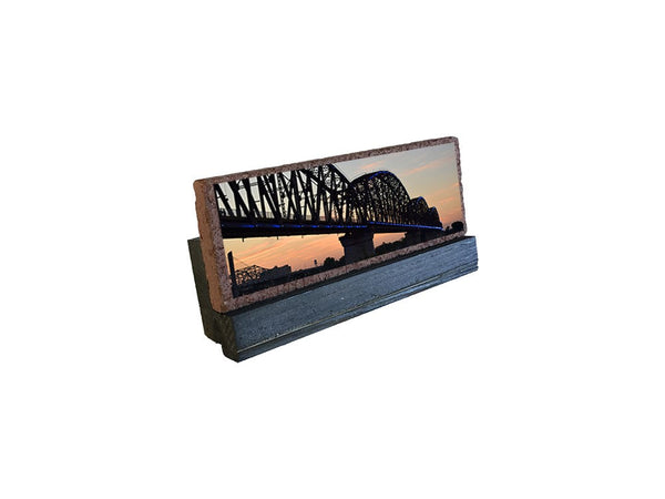 Louisville Big 4 Bridge at Dusk Brick Art