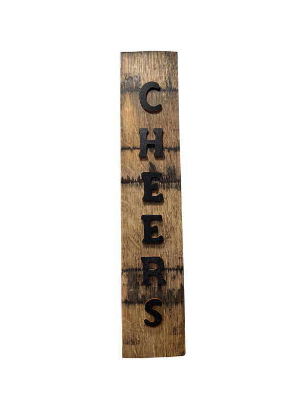 Cheers Barrel Stave Sign