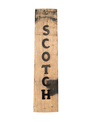 Scotch Barrel Stave Sign