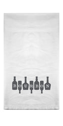 Bourbon on Bottles Flour Sack Towel