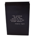 Humphrey Bogart Quote Leather Flask