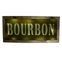 Bourbon Stencil Cutout Light Up Shadowbox