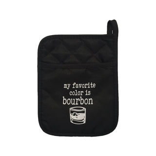 My Favorite Color is Bourbon Pot Holder